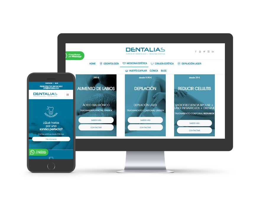 En este momento estás viendo Diseño web para dentalias.com