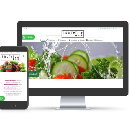 Diseño web para frutatua.com